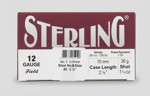 CARTUCHO CAL.12 GAUGE 36 GR #5 STERLING