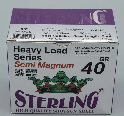 CARTUCHO CAL.12 GAUGE 40 GR #5 STERLING MAGNUM