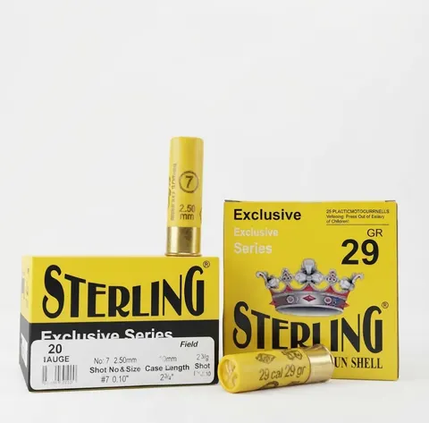 CARTUCHO CAL.20 GAUGE 29 GR #7 STERLING