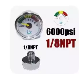 MANOMETRO DE 6000PSI 1/8NPT